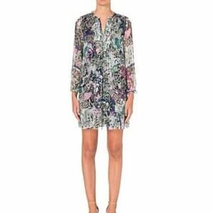 Diane Von Furstenberg Annalise Silk- Chiffon Mini Dress Size 2